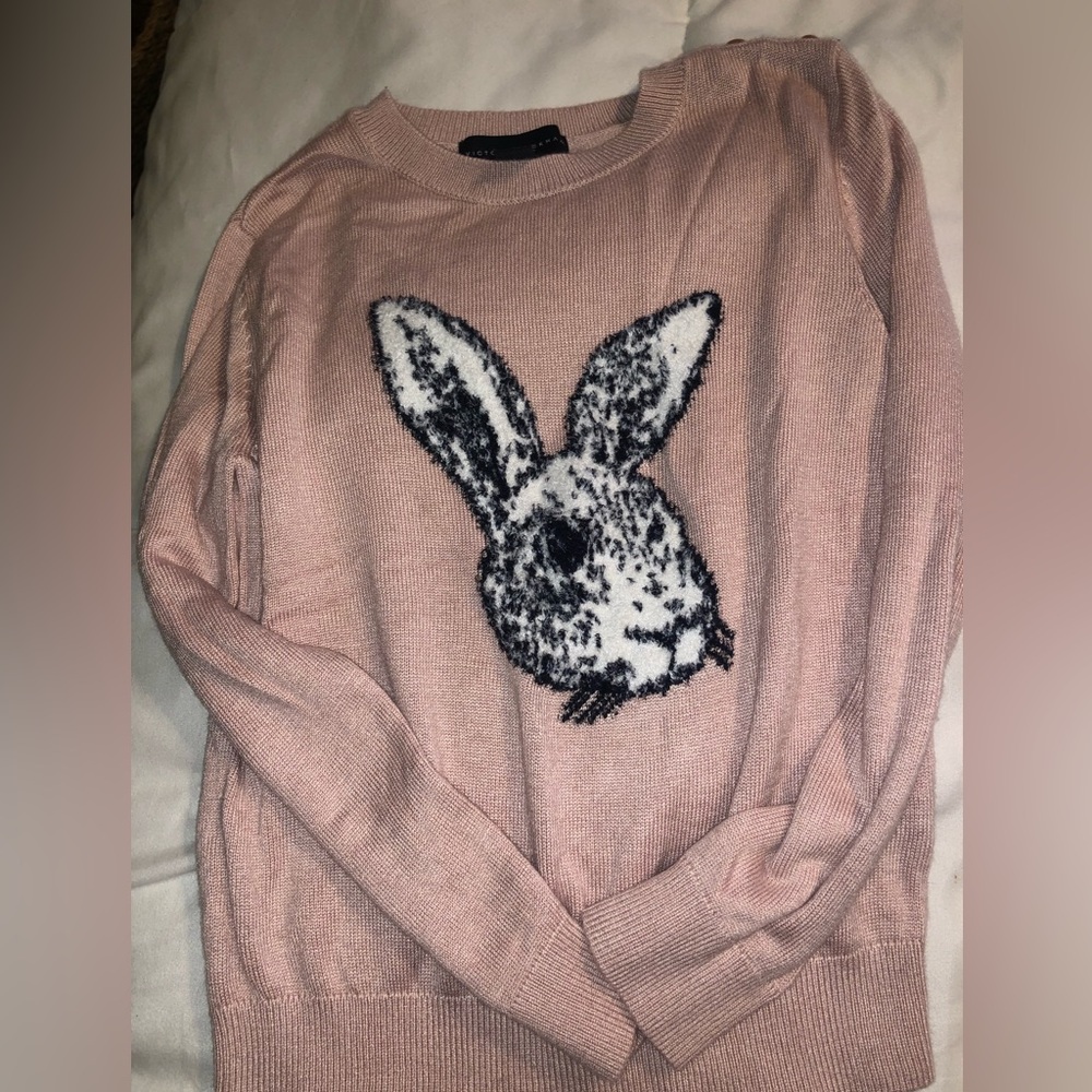 Victoria Beckham Kids Pink Rabbit Sweater